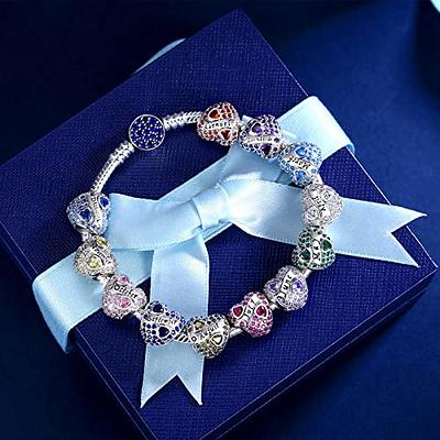 Pandora bracelet with gold charms and genuine Pandora watch charm. With  original box. - Catawiki