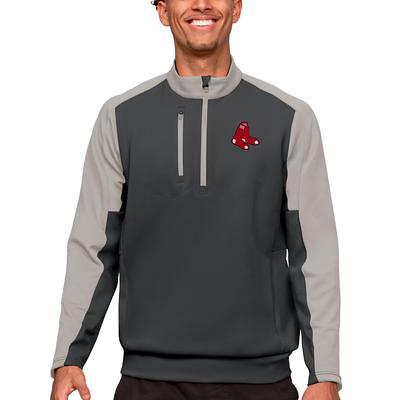 Boston Red Sox Antigua Victory Pullover Sweatshirt - Heather Gray