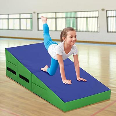 BLKMTY Gymnastics Mat 4'X6'X2'' Gym Mat Foldable Tumbling Mat