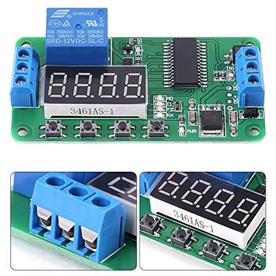 12V Programmable timer relay module Delay Timer Control Switch with LED