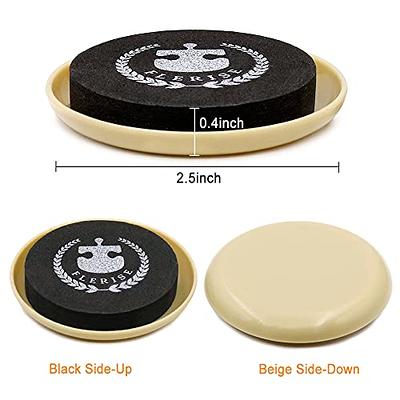 Furniture Sliders, 8 pcs-4 3/4” Round Beige Furniture Sliders for Carpet,  Furniture Pads Heavy Duty Furniture Movers Sliders, Reusable Furniture