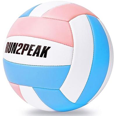 RUN2PEAK Soft Touch Volleyball Ball Gifts for Teen Girls Kids Youth Team  Beginners Durable Volleyballs for Outdoor Indoor Beach Pool Water Play