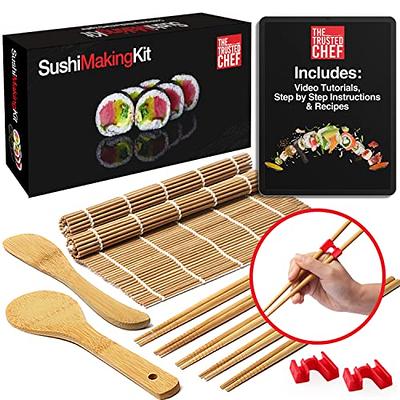 ELEDUCTMON Sushi Making Kit for Beginners - Original Sushi Maker Deluxe  Exclusive Online Video Tutorials Complete with Sushi Knife 11 Piece DIY  Sushi Set - Easy and Fun - Sushi Rolls - Maki Rolls - Yahoo Shopping