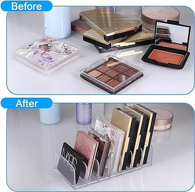 Acrylic Compact Eyeshadow Palette Organizer display Tray Storage Box  Cosmetics Rack Makeup Tools Holder Drawer Organizer 7 Grids