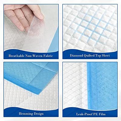 RMS BRANDS Pack of 50 Disposable Underpads 36 X 36 Ultra Soft 6-Layer  Protection Leak Proof Heavy Absorbency Incontinence Chux Pads for Babies,  Kids