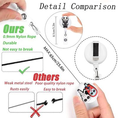 5pcs Funny Nurse Badge Reel Cute Nursing Medical Retractable Badge