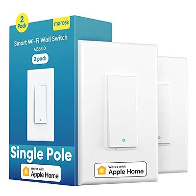 Nexete Smart Dual Light Switch,2 in 1 Single Pole Double Switch,Remote  Voice Control Smart Life App Work with Alexa Google Assistant,2.4GHz Wi-Fi  Neutral Wire Required,White(Dual Switch 2-Pack) - Yahoo Shopping