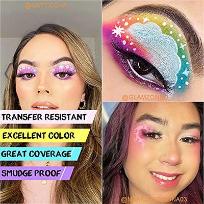 UV Neon Pastel Rainbow Water Activated Eyeliner Palette