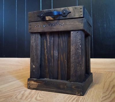 Rustic Wood 13 Gallon Kitchen Trash Can - Yahoo Shopping