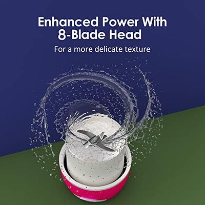  Cordless Immersion Blender: Cordless Hand Blender USB  Rechargeable, 21-Speed & 3-Angle Adjustable with 304 Stainless Steel Blades  for Milkshakes, Smoothies, Soup, Puree