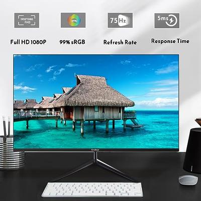 KOORUI 27 Inch FHD Monitor, Computer Monitors Full HD(1920 x 1080p) IPS  Display 75Hz, HDMI, VGA, 5ms Response Time, 75 x 75 mm VESA Mountable,  Frameless - Yahoo Shopping