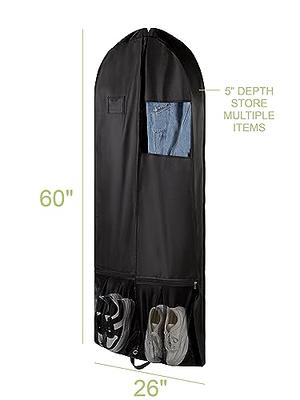 Simplehousware 60-Inch Heavy Duty Garment Bag For Suits, Tuxedos, Dresses,  Coats