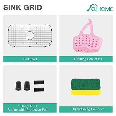 MELIHOME New 27.36 x 13.5 Sink Protectors for Kitchen Sink, SUS304  Stainless Steel Sink Bottom Grid, Large Single Bowl Sink Rack Metal  Farmhouse Farm Kitchen Sink Grate Mat Accessories - Yahoo Shopping