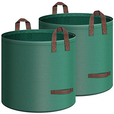 Collapsible Portable Garden Waste Bags Plastic Heavy Duty Lawn Leaf Bag 72  Gal