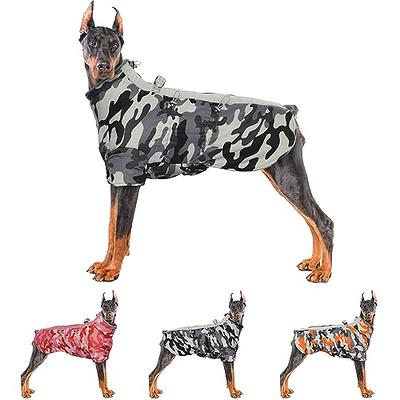  Puppia Mountaineer Winter Dog Coat with integrated harness No  Pull Cold Weather Waterproof Warm Fleece Back Zipper for Small & Medium  Dog, CAMO, Large : Pet Supplies