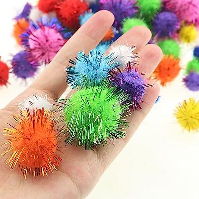 Praisebank White Pom Poms, 90pcs, 1.5inch/4cm, Pom Poms for Arts and Crafts, Pom Pom Balls in jar,Pom Poms for Crafts.