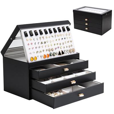  Jenseits Acrylic Jewelry Organizer Box & Necklace Holder  Organizer for Earrings Ring Necklace Bracelet Display Case Gift for Women,  Girls : Clothing, Shoes & Jewelry