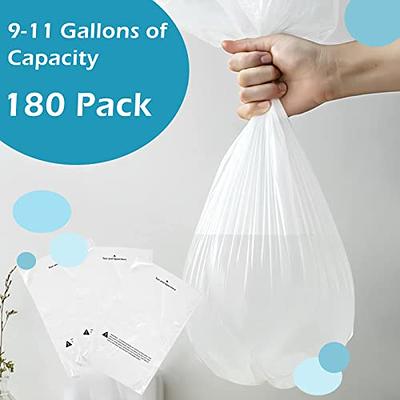 Charmount 4 Gallon Trash Bag Drawstring, 0.8 Mil Thicken Small