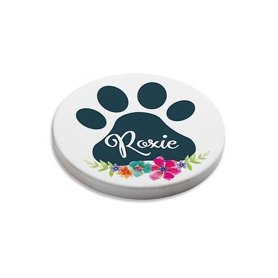 Cheap Car Round Water Bottle Silicone Coaster Dog Paw Print Cup