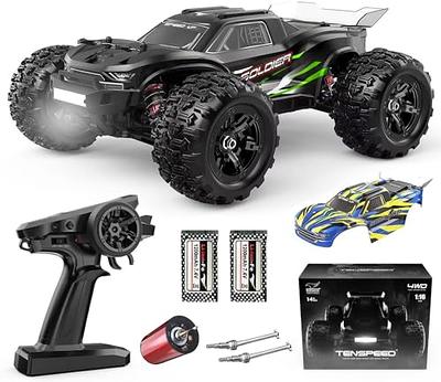  Hot Wheels RC Monster Trucks 1:6 Scale Mega-Wrex, Large  Remote-Control Toy Truck, All-Terrain Tires, 2ft+ Long : Toys & Games