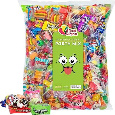 Assorted Bulk Candy - Bulk Party Mix - 6 Pounds - Goodie Bag Stuffers -  Pinata Candies - Individually Wrapped - Big Candy Bag