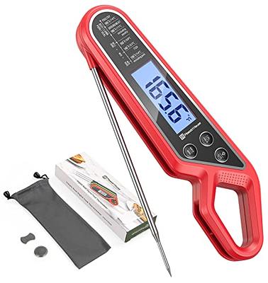 Fast Instant Read Meat Thermometer, Waterproof Digital Food