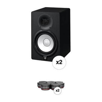 Yamaha HS5 Powered Studio Monitors and HS8S Subwoofer with Isolation Stands  Kit