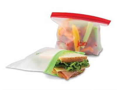 Reusable Sandwich Bags - Leak-proof Double Ziplock Seal Bags