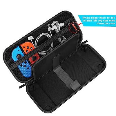 Orzly Carry Case Compatible with Nintendo Switch and New Switch OLED  Console - Black Protective Hard Portable Travel Carry Case Shell Pouch with  Pockets for Accessories and Games