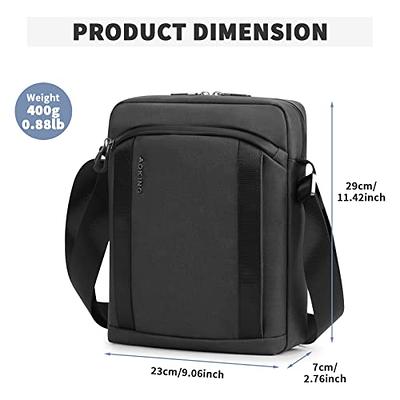 WEPLAN Crossbody Bag for Men, mini man purse,Travel Messenger Shoulder Bag  for Men, Small Side Bags for Mens