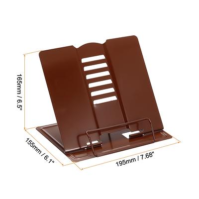 A5 Book Stand, Iron Adjustable Foldable Desktop Book Display