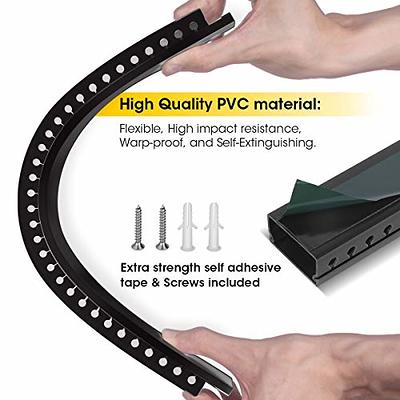 Cable Raceway Kit, Stageek Cable Management System Open Slot Wiring Raceway  Duct with Cover, On-Wall Concealer Organizer to Hide Wires Cords for TVs,  Computers - 9x15.4inch, Black - Yahoo Shopping