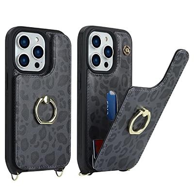 TOOVREN Compatibility with iPhone 14 Plus Wallet Case with Card Holder for  Men Women iPhone 14 Plus Case Leather Phone Case with Strap Stand Lanyard