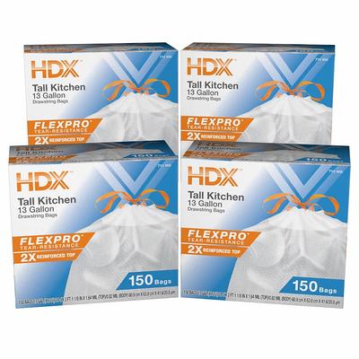 HDX 8 Gal. White Medium Trash Bag (50-Count) HDX 8G WHT - The Home