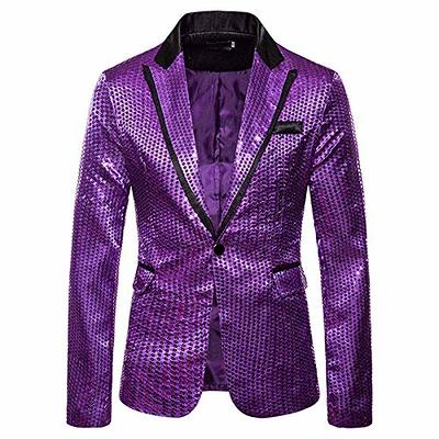 UDTDWANV Men Jacket Mens Shine Sequin Outwear Daily Mens Party Leisure  Regular Fit Coat Fashion Trend Mens Long Sleeve Coat Jacket Men Jackets  Casual at  Men's Clothing store