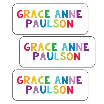 Boy Name Labels for Daycare, School, Camp. 30 Waterproof Stickers That Are  Dishwasher Safe, Blue and Green Colors 