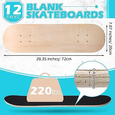 Maple Blank Double Concave Skateboards Natural Skate Deck Board 8