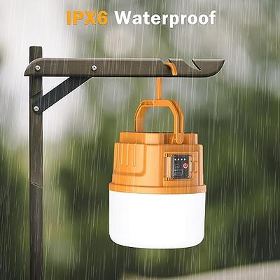 Camping Lantern with 4000mAh Power Bank, 7 Light Modes, Ipx6 Waterproof, Camping