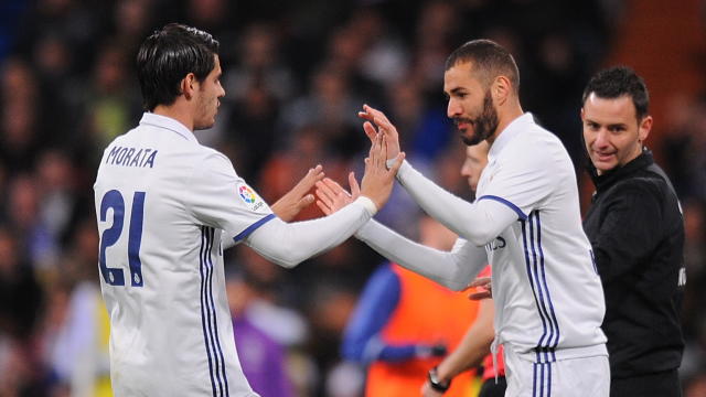 Karim Benzema Alvaro Morata Real Madrid