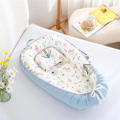 AMAWMW Baby Lounger for Newborn Infant Baby Nest Sleeper for 0-12 Months  Portable Adjustable Washable Lounger Cover for Co Sleeping Removable