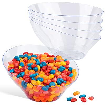 BadenBach 80 Pack 6oz Hard Plastic Bowls, Small Disposable Clear Bowls  Clear Disposable Salad Soup Bowls Ice Cream Candy Serving Bowls for  Christmas