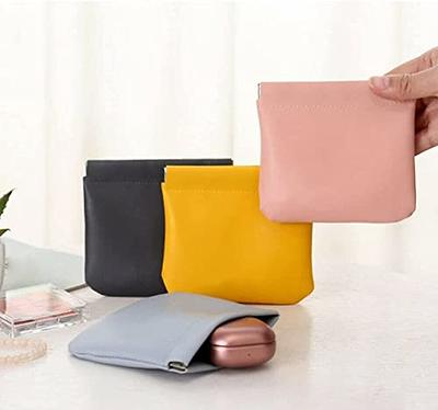  Pouchic - Personalized Snap Closure Leather Organizer Pouch, No  Zipper Self-closing Pocket Cosmetic Bag, Mini Makeup Bag Purse Organizer  Pouches, Pouchic Snap Closure Pouches Travel Purse ( Color : 2P 