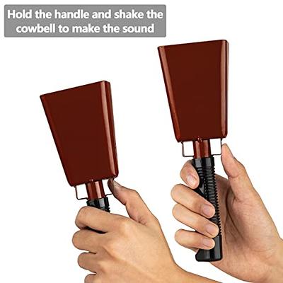 Cowbells 2 Pcs, 8 inch Steel Cow Bell with Handle Large Cheering Bell Noise  Makers for Sports Events, Football Games, Graduation, Party, Farm, Hand  Percussion Musical Instrument (Bronze) - Yahoo Shopping