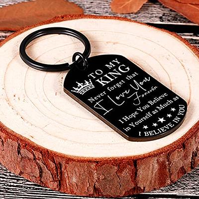 Valentines Day Gifts for Men To My Man Keychain Anniversary for