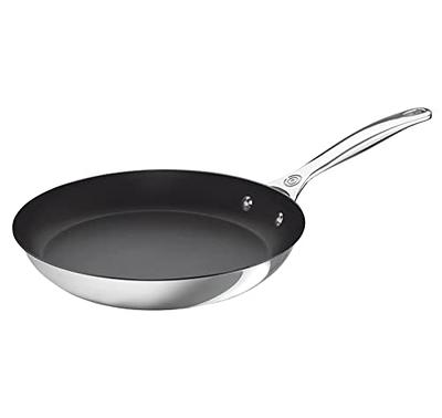 D3 Stainless Nonstick Fry Pan with lid, 12 inch