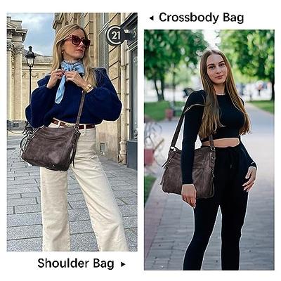 WESTBRONCO Small Crossbody Bag for Women Purses Satchel Shoulder Bags Wristlet Clutch Handbags