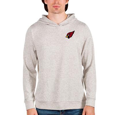 Men's Antigua Oatmeal St. Louis Cardinals Fortune Quarter-Zip Pullover  Jacket 