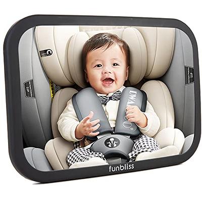 Funbliss Baby Car Mirror Safely Monitor Infant Child in Rear Facing Seat,Car  Seat，See Children or Pets Backseat，Best Newborn Seat Accessories,  Shatterproof - Yahoo Shopping