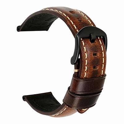  OTTOODY Leather Watch Bands Quick Release, Elegant Top Grain  Leather Watch Straps for Men & Women, Choice of Color & Width - 18mm, 19mm