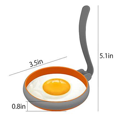 4pcs/set Silicone Egg Rings Omelette Round Non Stick Fried Egg